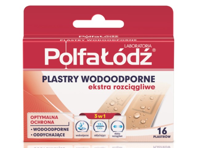 Laboratoria PolfaŁódź Plaster wodoodporny interakcje ulotka plaster  16 szt.