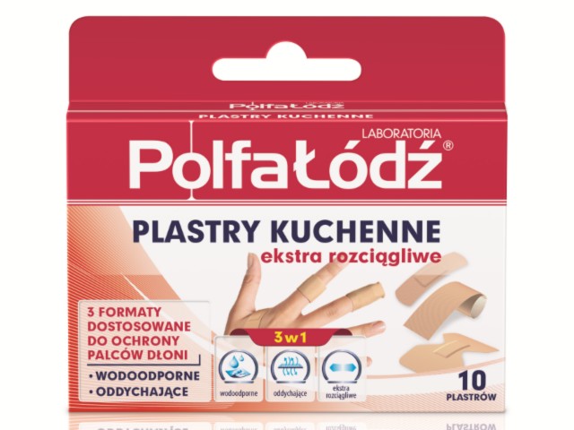 Laboratoria PolfaŁódź Plastry kuchenne ekstra rozciągliwe interakcje ulotka   10 plast.