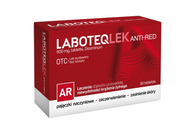 Laboteqlek Anti-Red interakcje ulotka tabletki 600 mg 30 tabl.