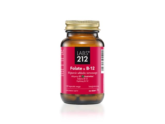Labs212 Folate & B-12 interakcje ulotka kapsułki - 120 kaps.