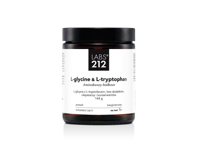 Labs212 L-Glicyna & L-Tryptofan na noc interakcje ulotka proszek 144 g