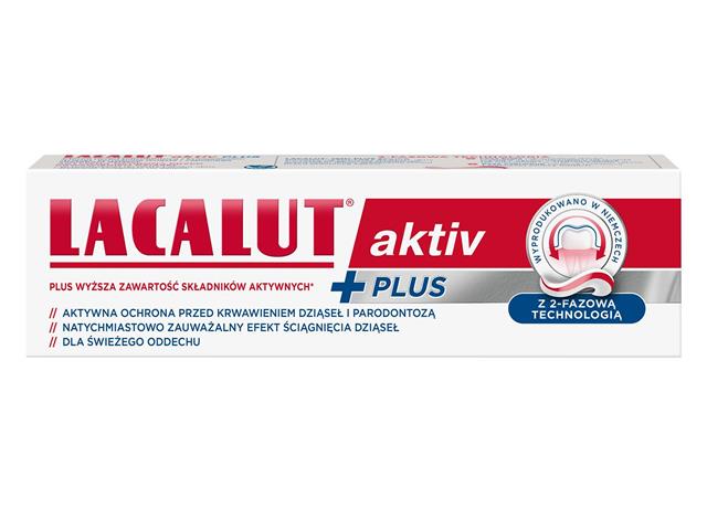 Lacalut Aktiv Plus Pasta do zębów interakcje ulotka   75 ml