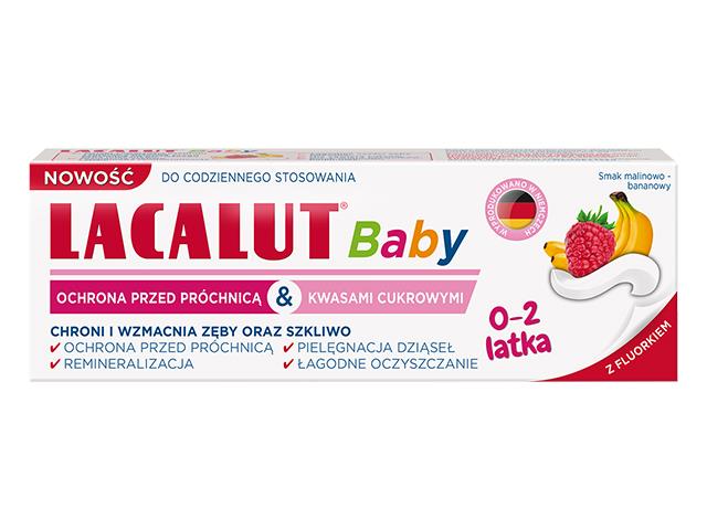 LACALUT BABY Pasta d/zęb. 0-2 Ochrona przed próchnicą & kwasami cukrowymi interakcje ulotka pasta do zębów  55 ml