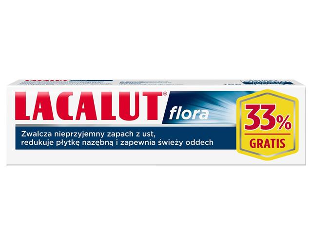 Lacalut Flora Pasta do zębów 33% gratis interakcje ulotka   100 ml