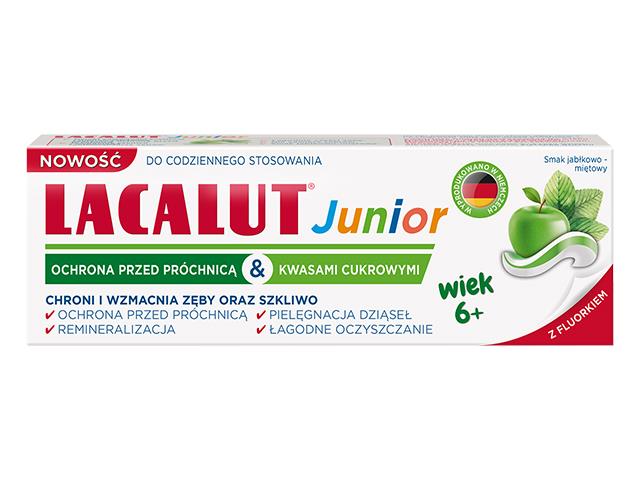 LACALUT JUNIOR Pasta d/zęb. 6+ Ochrona przed próchnicą & kwasami cukrowymi interakcje ulotka   55 ml