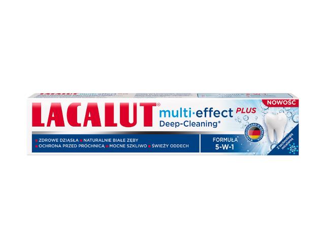 Lacalut Multi-Effect Deep Cleaning Pasta do mycia zębów interakcje ulotka pasta do zębów - 75 ml