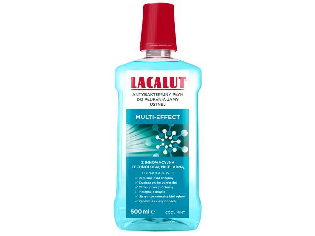 Lacalut Multi-Effect Płyn do płukania jamy ustnej antybakteryjny interakcje ulotka płyn do płukania jamy ustnej  500 ml