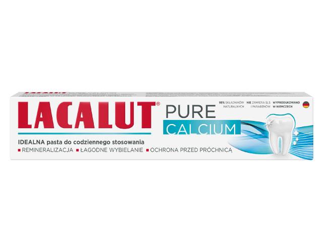 Lacalut Pure Calcium Pasta do zębów interakcje ulotka pasta do zębów - 75 ml