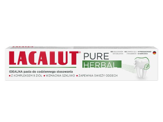 Lacalut Pure Herbal interakcje ulotka pasta do zębów - 75 ml