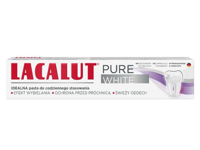 Lacalut Pure White Pasta do zębów interakcje ulotka pasta do zębów - 75 ml