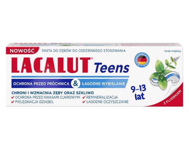 Lacalut Teens Pasta do zębów 9-13 lat interakcje ulotka pasta do zębów - 55 ml