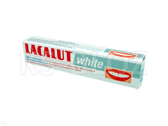 Lacalut White Pasta do mycia zębów wybielająca interakcje ulotka   75 ml