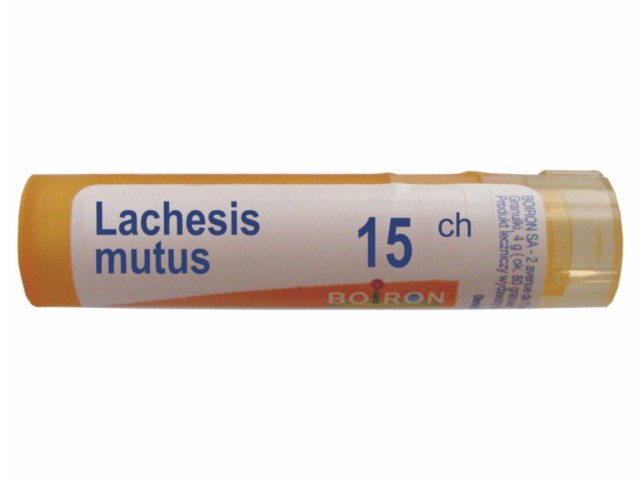 Lachesis Mutus 15 CH interakcje ulotka granulki w pojemniku jednodawkowym  1 g