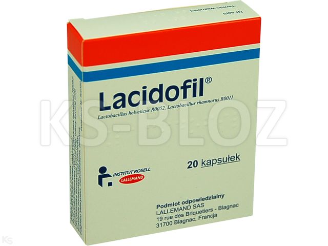 Lacidofil interakcje ulotka kapsułki  20 kaps. | (2 blist. po 10 kaps.)