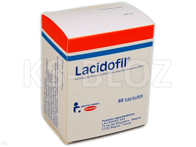 Lacidofil interakcje ulotka kapsułki 2 mld CFU 60 kaps. (6 blist. po 10 kaps.)