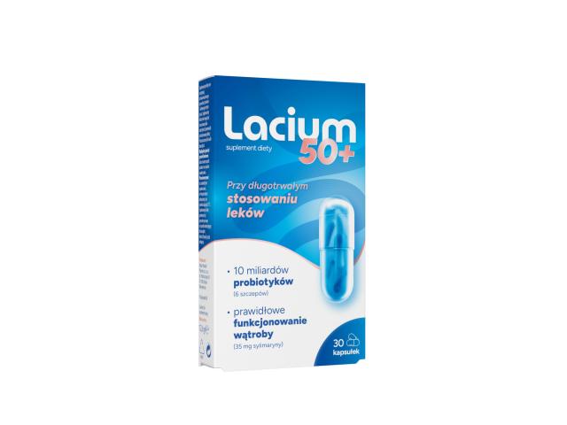 Lacium 50+ interakcje ulotka kapsułki twarde - 30 kaps.