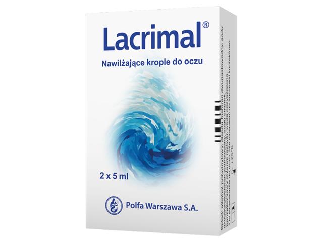 Lacrimal Krople do oczu nawilżające interakcje ulotka krople do oczu, roztwór 14 mg/ml 2 but. po 5 ml