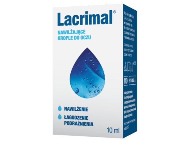 Lacrimal Krople do oczu nawilżające interakcje ulotka krople do oczu, roztwór  10 ml