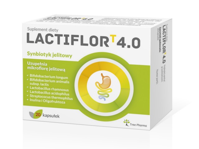 Lactiflor T 4.0 interakcje ulotka kapsułki twarde - 20 kaps.