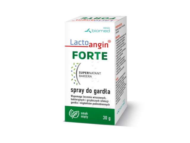 Lactoangin Forte interakcje ulotka aerozol do gardła  30 g