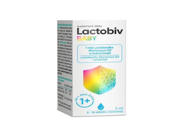 Lactobiv Baby interakcje ulotka   5 ml