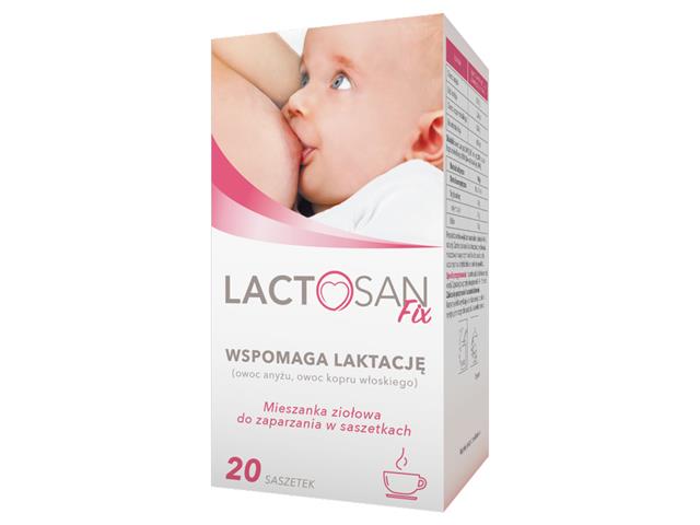 Lactosan Fix interakcje ulotka saszetka 1,5 g 20 sasz.