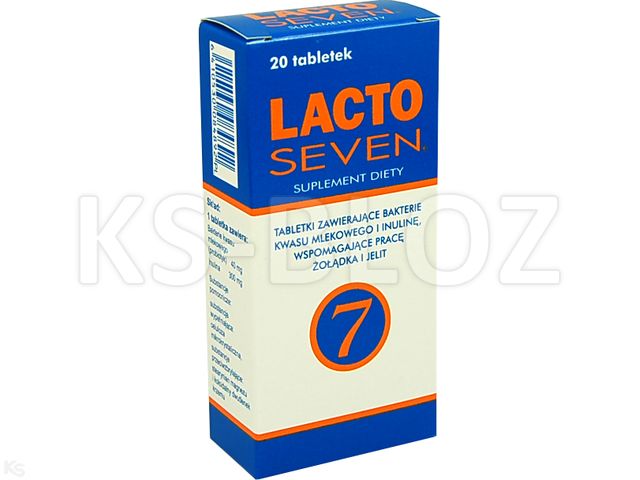 LactoSeven interakcje ulotka tabletki  20 tabl.