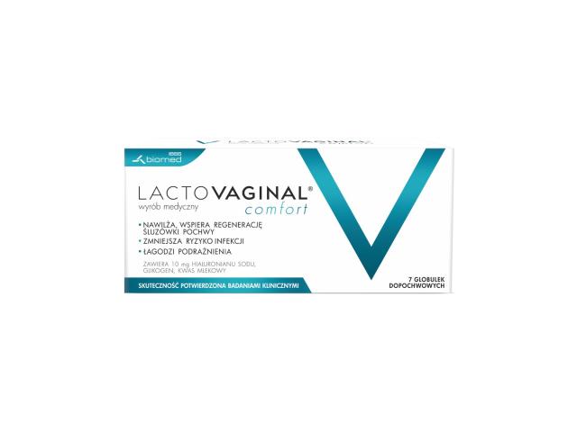 Lactovaginal Comfort interakcje ulotka globulki dopochwowe - 7 glob.