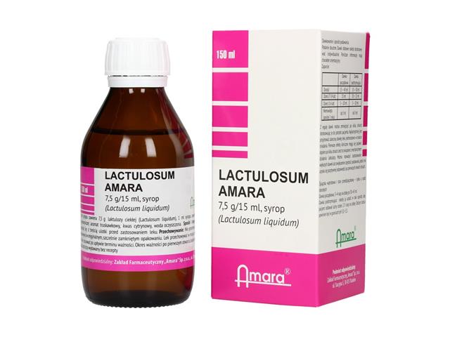 Lactulosum Amara interakcje ulotka syrop 7,5 g/15ml 500 ml