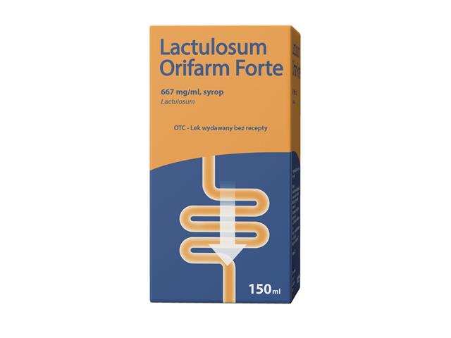 Lactulosum Orifarm Forte interakcje ulotka syrop 667 mg/ml 150 ml (but. ze szkła)