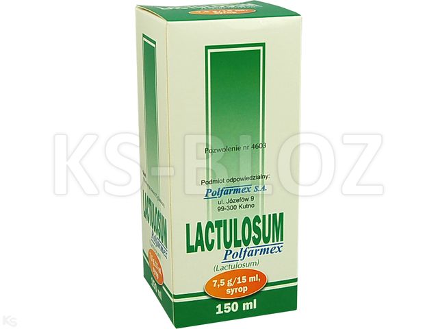 Lactulosum Polfarmex interakcje ulotka syrop 7,5 g/15ml 