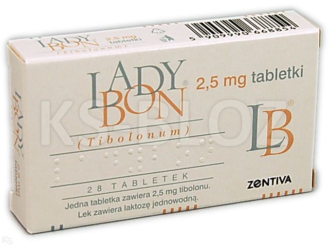 Ladybon interakcje ulotka tabletki 2,5 mg 28 tabl.