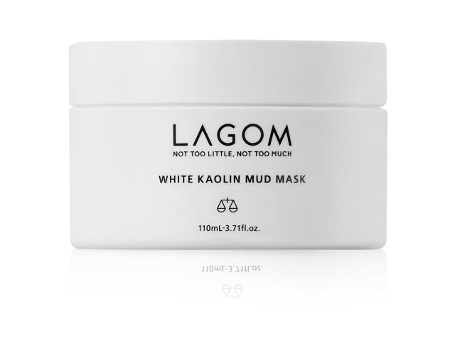 Lagom White Kaolin Mud Mask Maska do twarzy oczyszczająca glinkowa interakcje ulotka maska - 110 ml