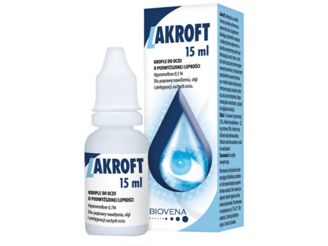 Lakroft interakcje ulotka krople do oczu - 15 ml