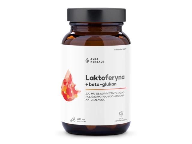 Laktoferyna + Beta-Glukan interakcje ulotka kapsułki - 60 kaps.
