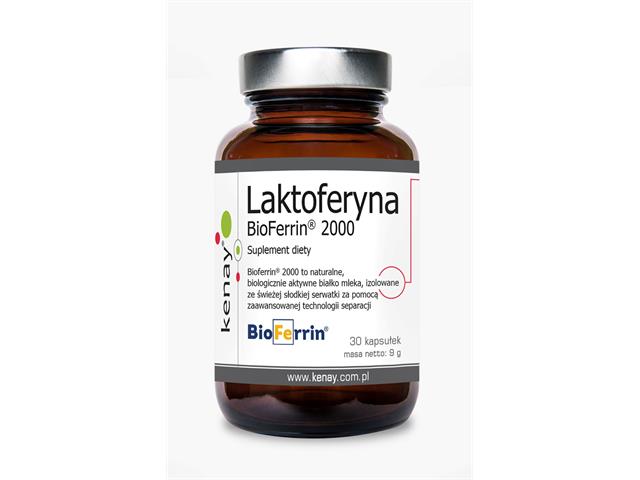 Laktoferyna Bioferrin 2000 interakcje ulotka kapsułki  30 kaps.