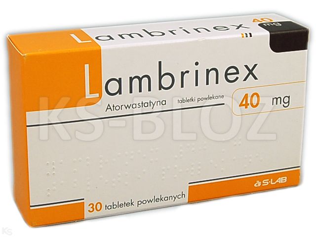 Lambrinex interakcje ulotka tabletki powlekane 40 mg 