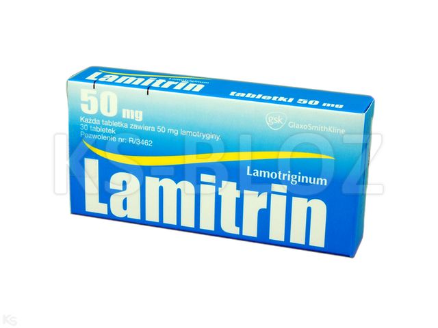 Lamitrin interakcje ulotka tabletki 50 mg 30 tabl. (3 blist. po 10 tabl.)