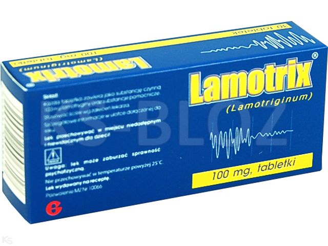 Lamotrix interakcje ulotka tabletki 100 mg 30 tabl.