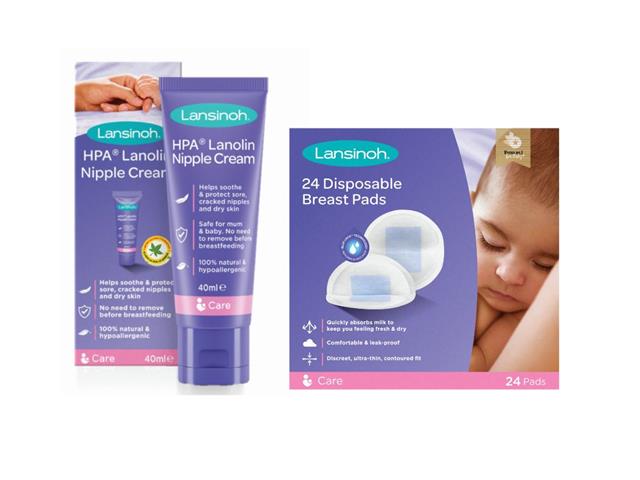 Lanolina Lansinoh Zestaw + Wkładki laktacyjne interakcje ulotka zestaw - 40 ml + 24 szt.
