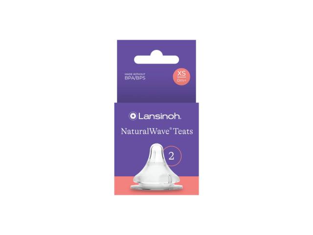 Lansinoh Natural Wave Smoczek do butelki bardzo wolny przepływ XS interakcje ulotka smoczek - 2 szt.
