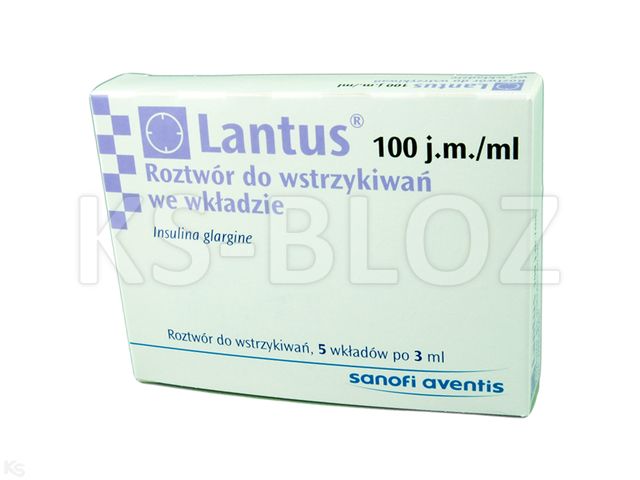 Lantus interakcje ulotka roztwór do wstrzykiwań 100 j.m./ml 