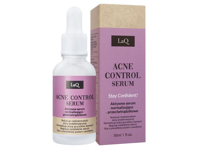 LaQ Acne Control Serum aktywne, normalizujące przeciwtrądzikowe interakcje ulotka   30 ml