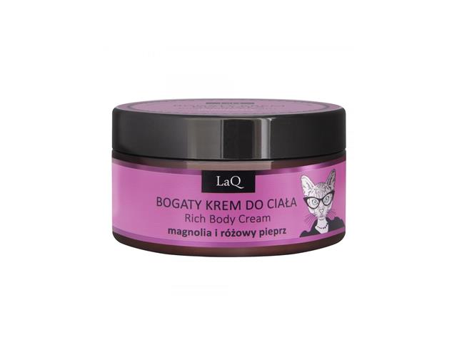 LaQ Bogaty Krem do ciała magnolia i różowy pieprz interakcje ulotka masło  200 ml