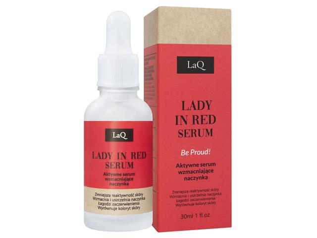 LaQ Lady In Red Serum aktywne wzmacniające naczynka interakcje ulotka serum  30 ml