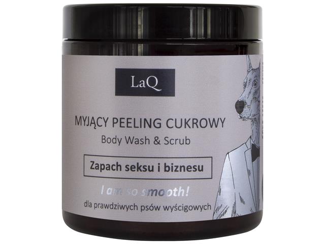 LaQ Peeling cukrowy myjący dla prawdziwych psów wyścigowych zapach seksu i biznesu interakcje ulotka peeling  220 g