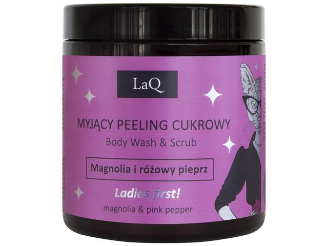 LaQ Peeling cukrowy myjący magnolia i różowy pieprz interakcje ulotka peeling - 220 g