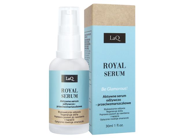 LaQ Royal Serum przeciwzmarszczkowe odżywcze aktywne interakcje ulotka serum  30 ml