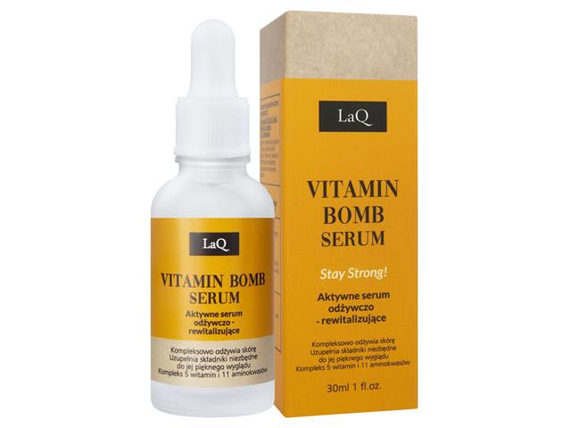 LaQ Vitamin Bomb Serum odżywczo-rewitalizujące aktywne interakcje ulotka serum  30 ml