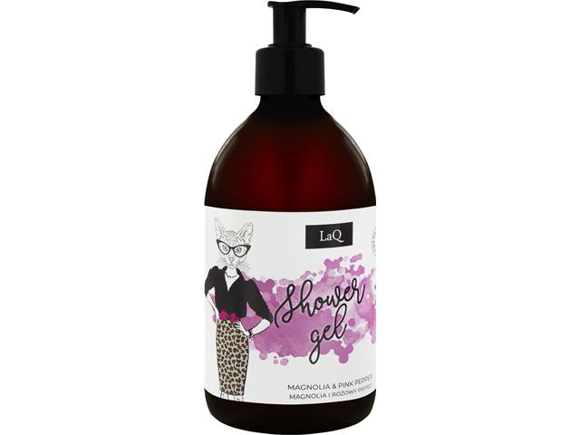 LAQ Żel pod prysznic dla kobiet - Kicia Magnolia i różowy pieprz interakcje ulotka   500 ml